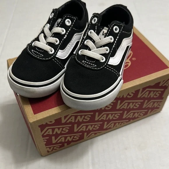 Vans Shoes Vans Ward Slip On Black White Baby Toddler Size